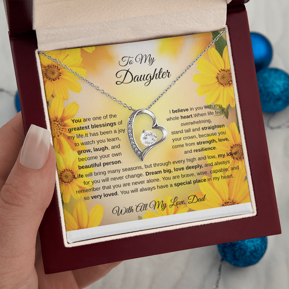 To My Daughter Necklace from Dad