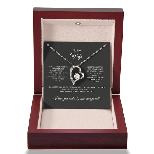 To My Wife Forever Love Necklace from Husband