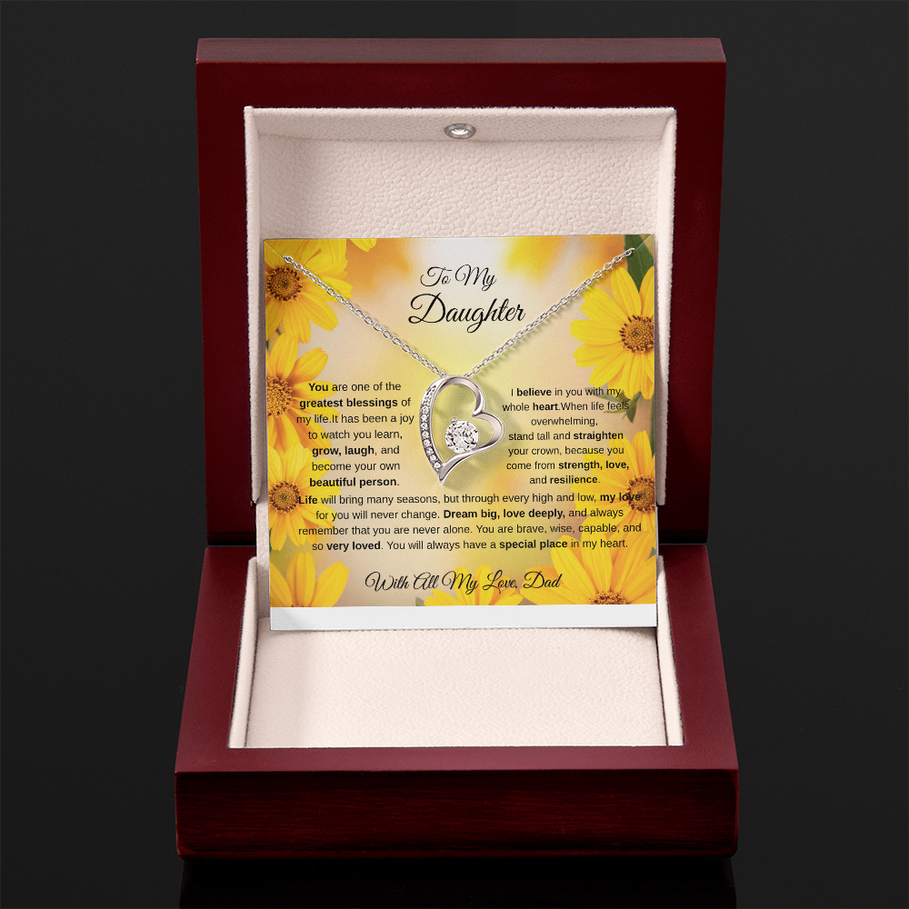 To My Daughter Necklace from Dad