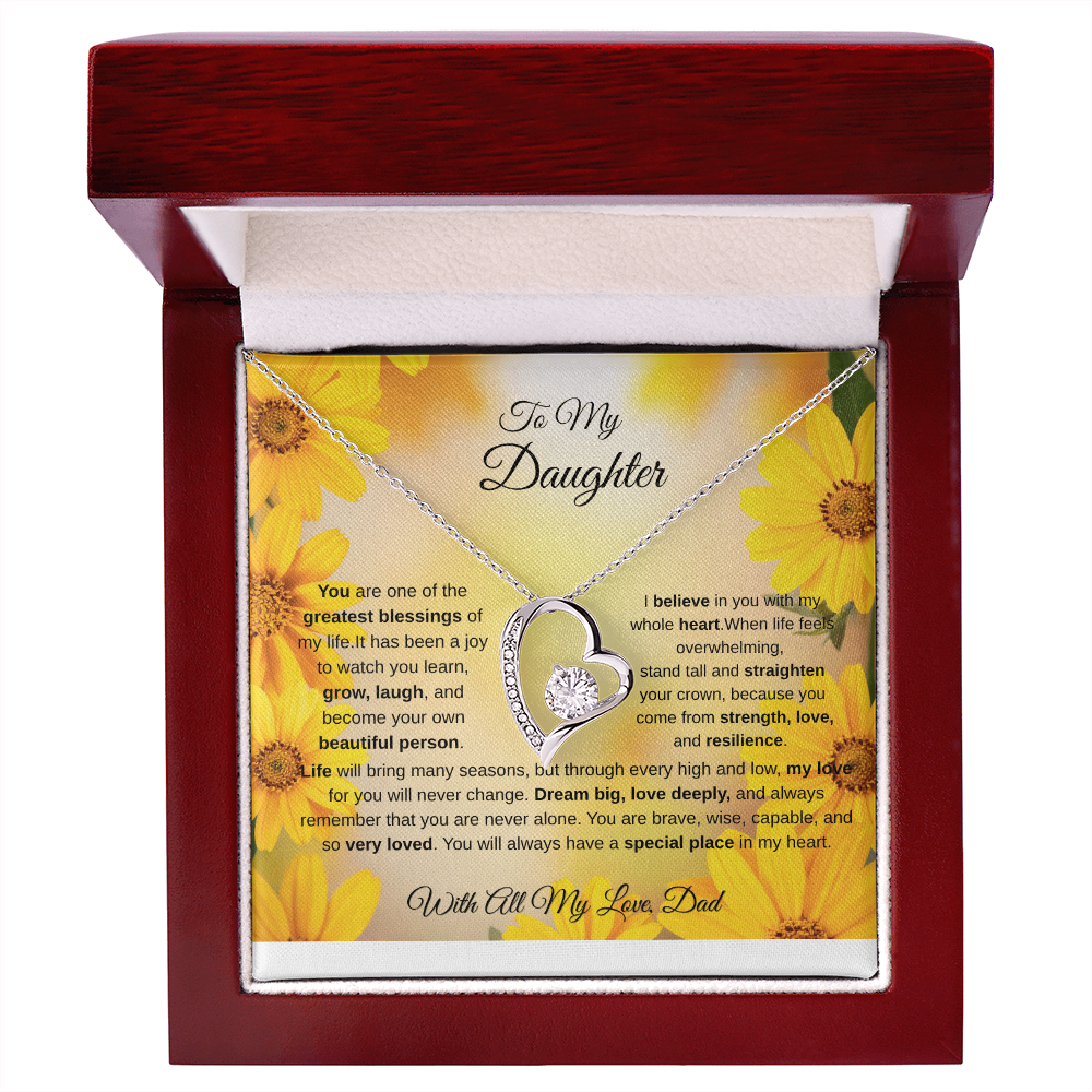 To My Daughter Necklace from Dad