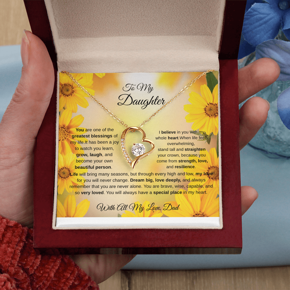 To My Daughter Necklace from Dad