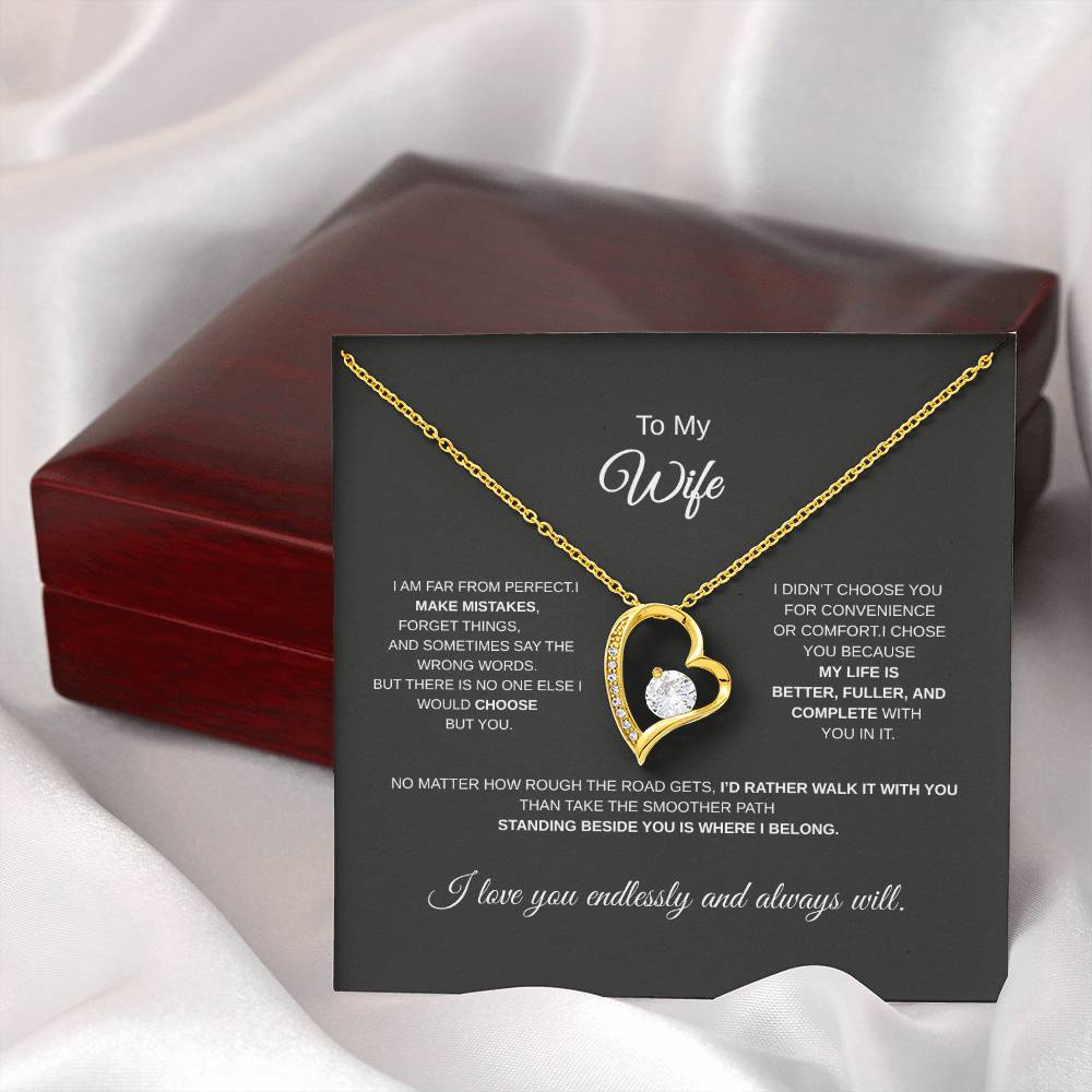 To My Wife Forever Love Necklace from Husband