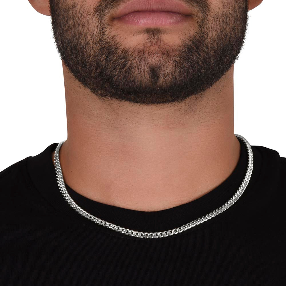 To My Husband Cuban Link Chain from Wife – Love & Commitment Gift
