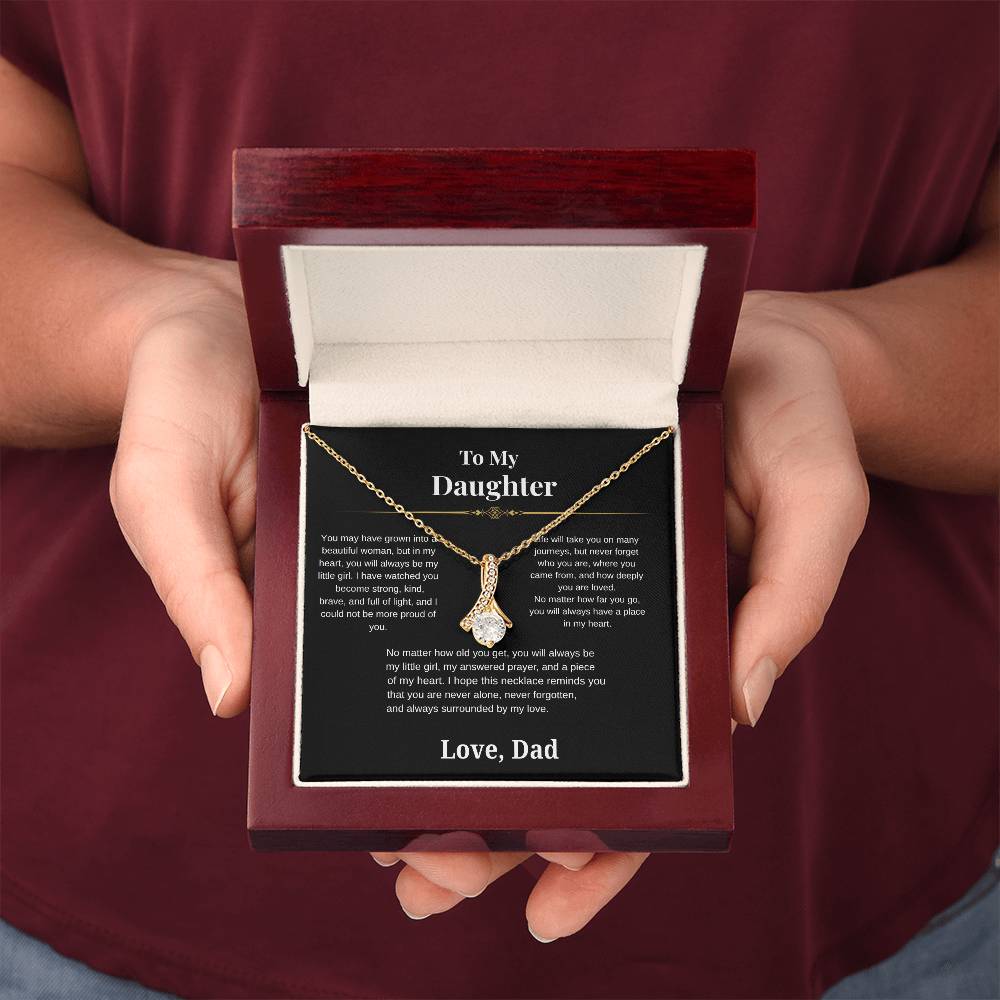 To My Daughter Alluring Beauty Pendant Necklace from Dad