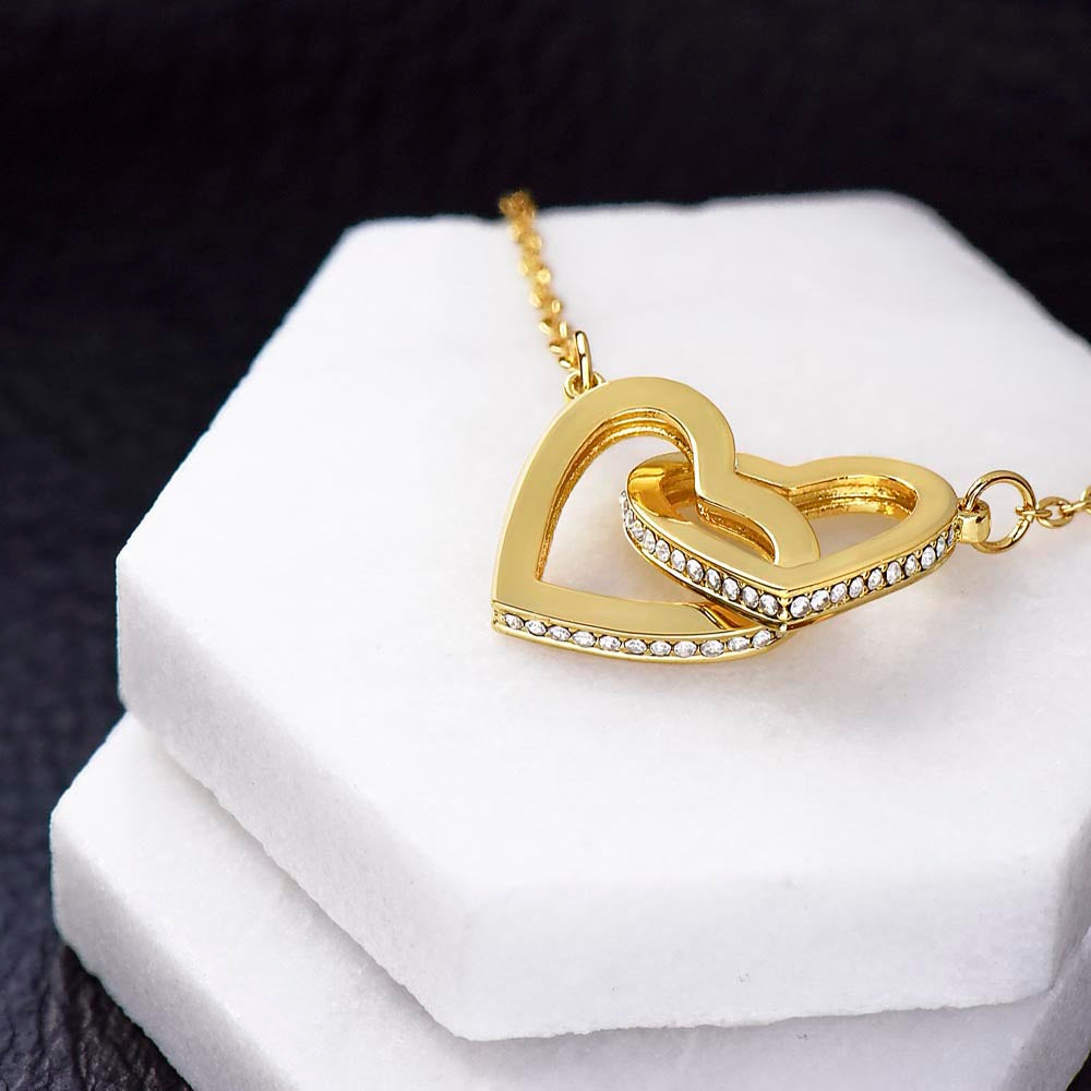 To My Granddaughter – Interlocking Hearts Necklace from Grandma & Grandpa