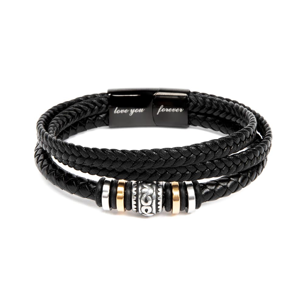 To My Dad Love You Forever Bracelet – Strength & Faith Gift