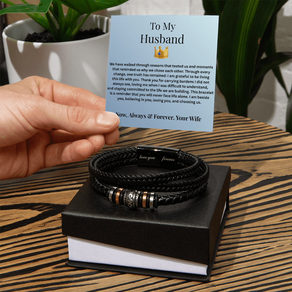 Love You Forever bracelet in standard gift box