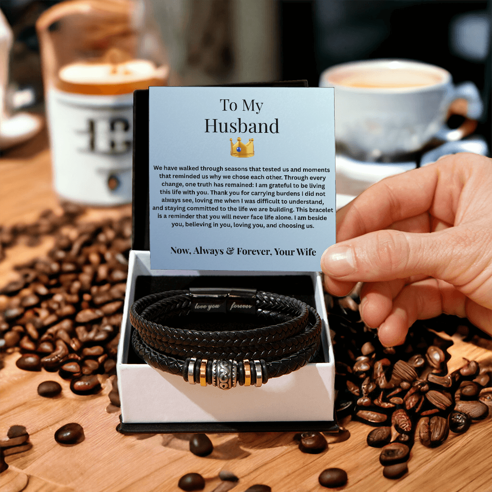 To My Husband Love You Forever Bracelet from Wife – Meaningful Love Gift