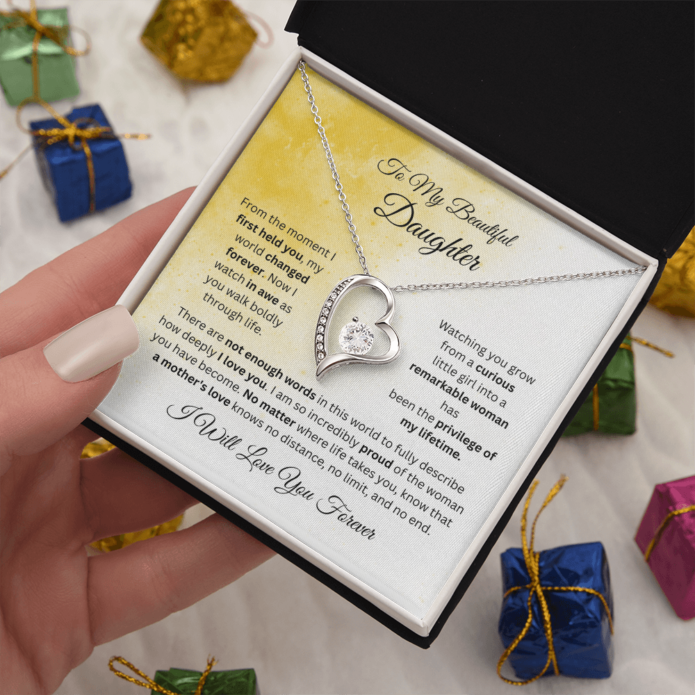 To My Beautiful Daughter Necklace