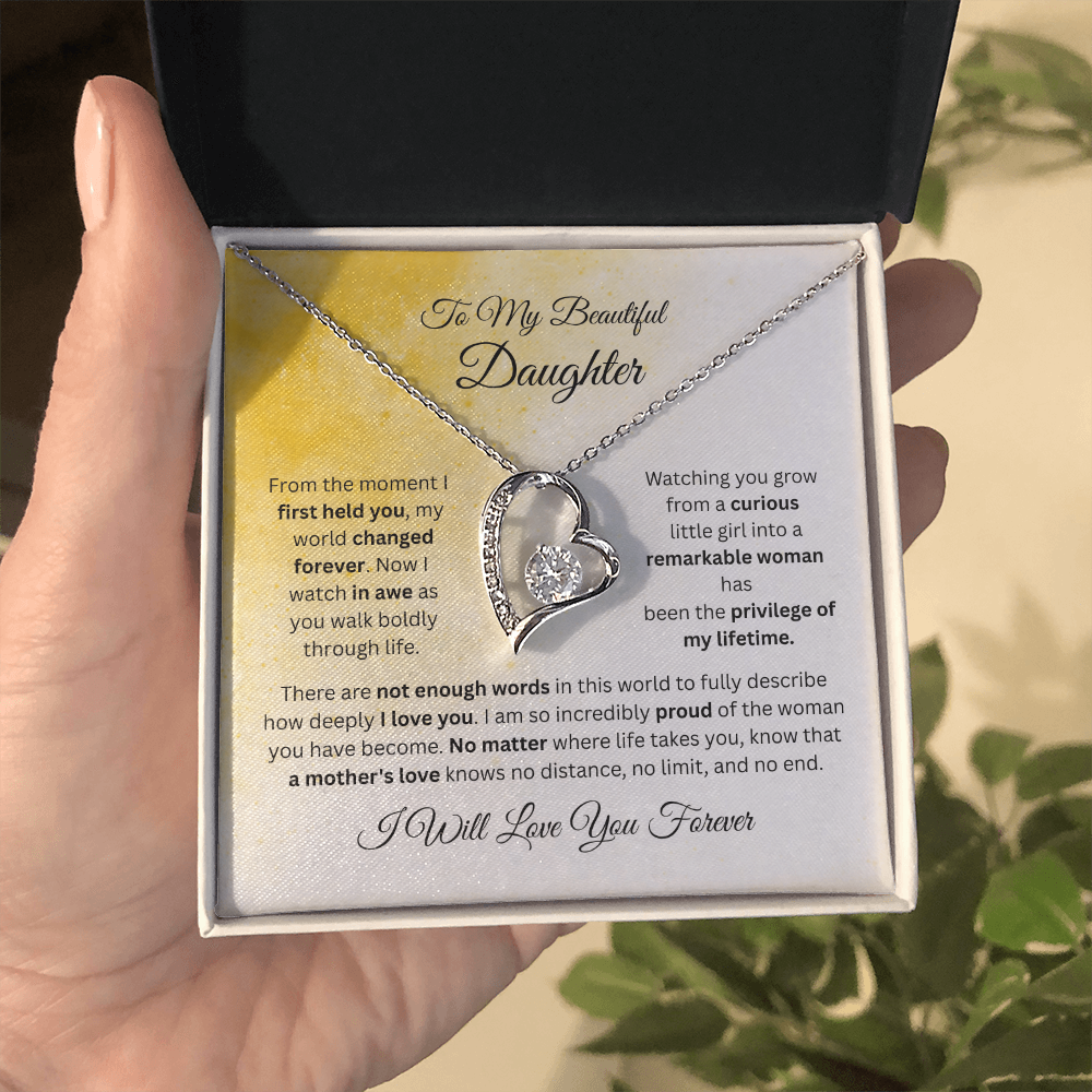 To My Beautiful Daughter Necklace
