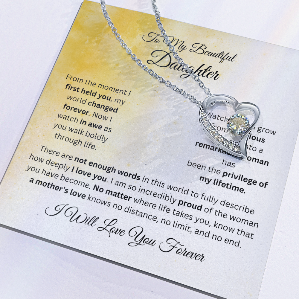 To My Beautiful Daughter Necklace
