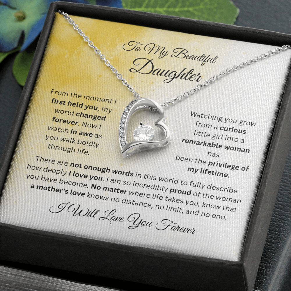 To My Beautiful Daughter Necklace