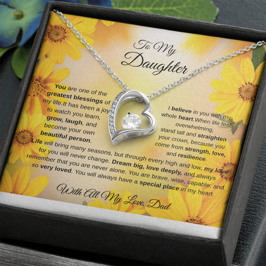 To My Daughter Necklace from Dad