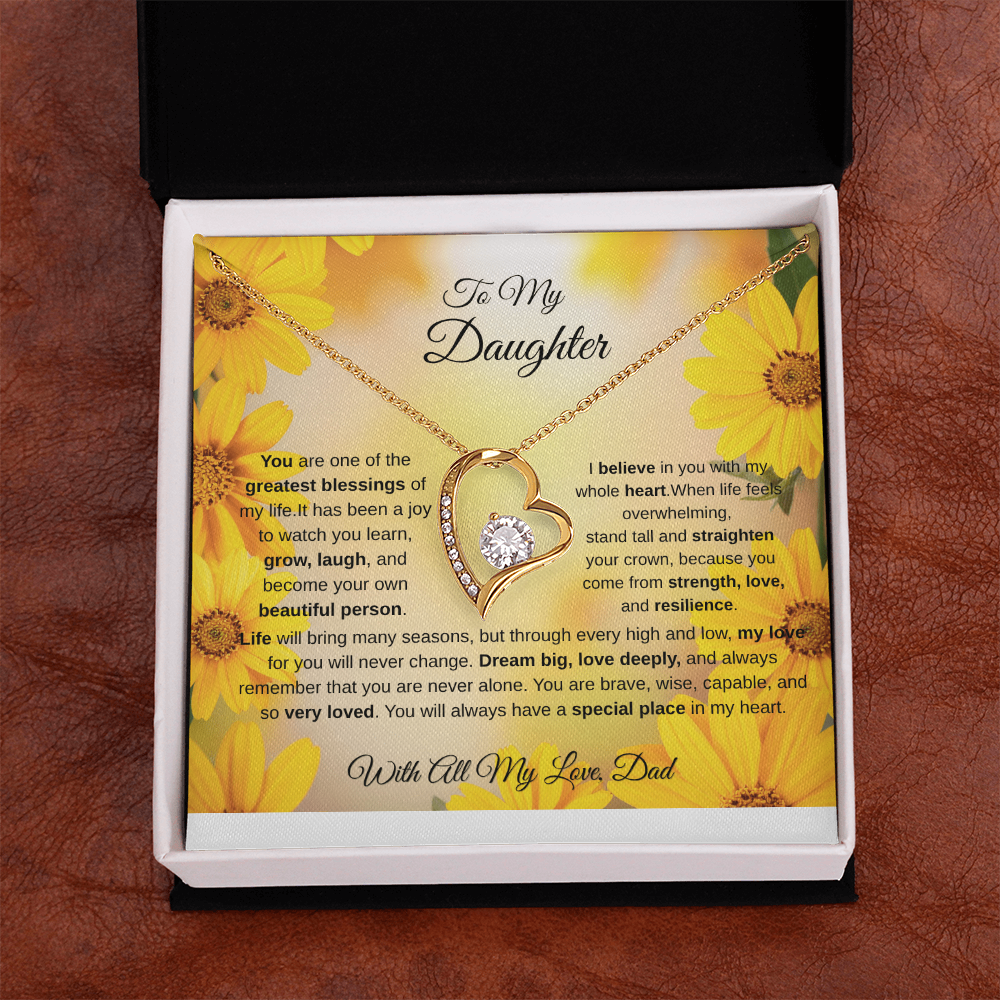 To My Daughter Necklace from Dad