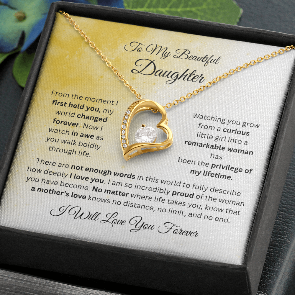 To My Beautiful Daughter Necklace